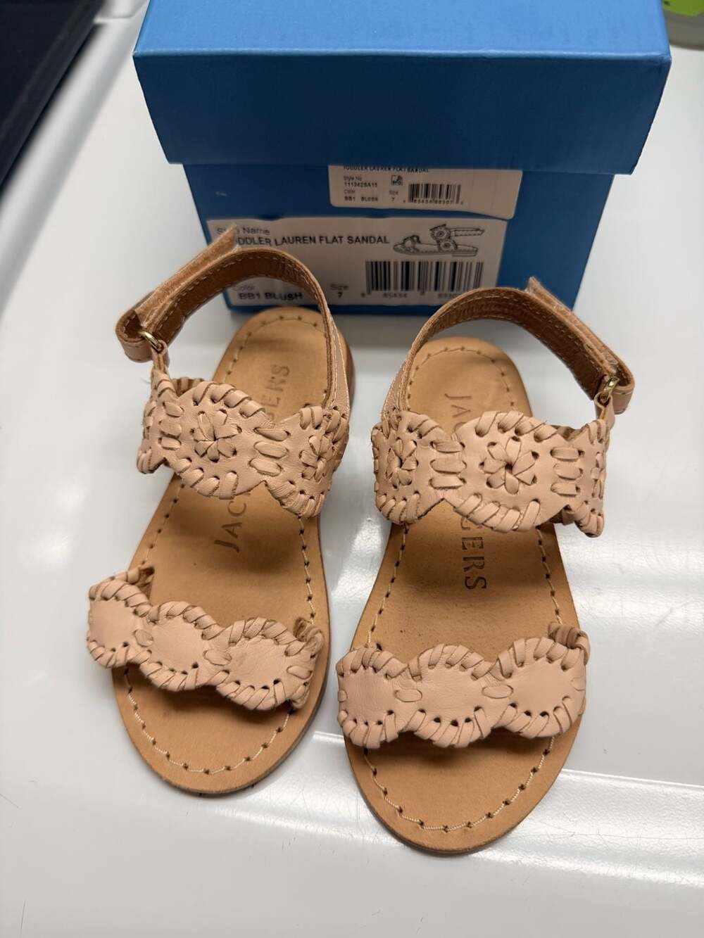 Jack Rogers Toddler Lauren Flat Sandal Size 7